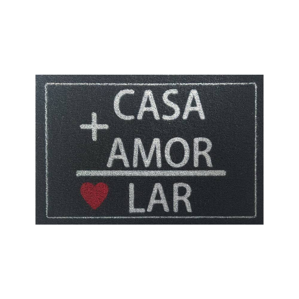 Tapete Capacho Casa + Amor = Lar – 3M