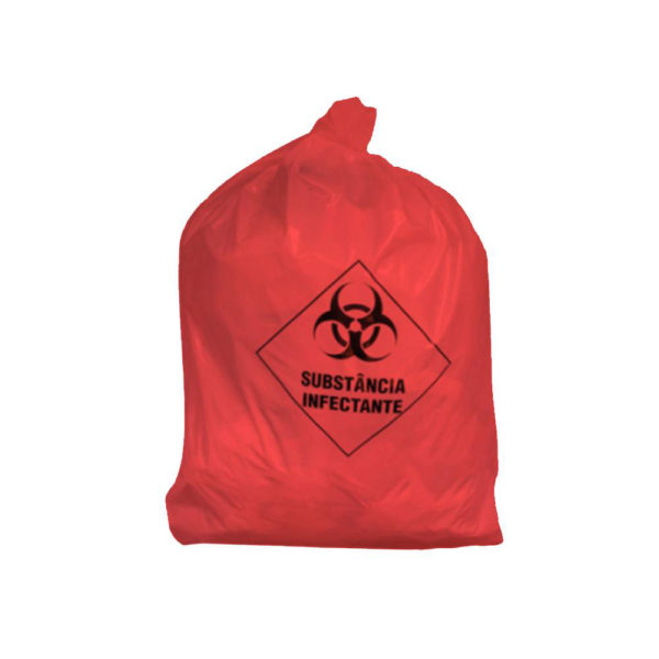 Saco de Lixo Hospitalar Seriart - Vermelho